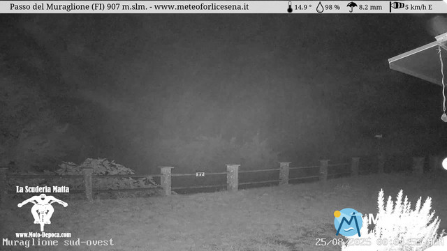 time-lapse frame, Passo del Muraglione webcam