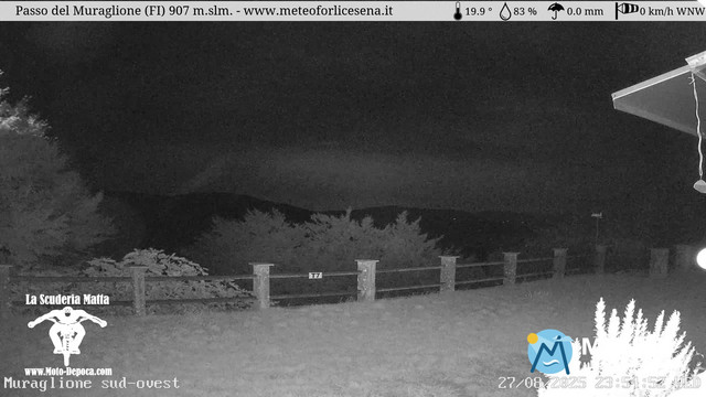 time-lapse frame, Passo del Muraglione webcam
