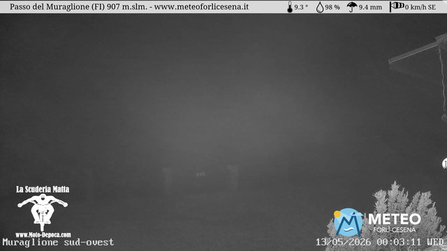 time-lapse frame, Passo del Muraglione webcam