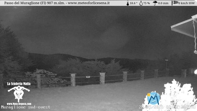 time-lapse frame, Passo del Muraglione webcam