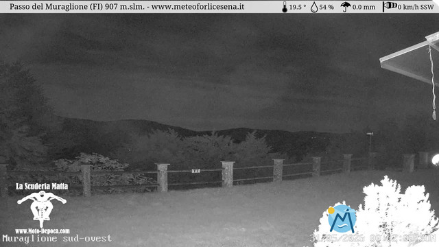 time-lapse frame, Passo del Muraglione webcam