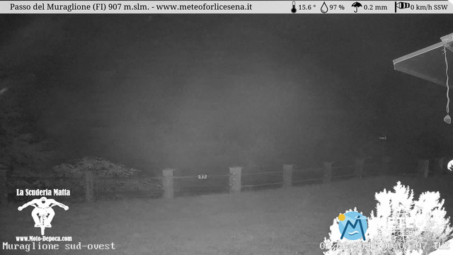 time-lapse frame, Passo del Muraglione webcam
