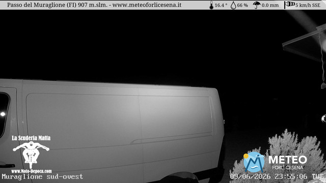 time-lapse frame, Passo del Muraglione webcam