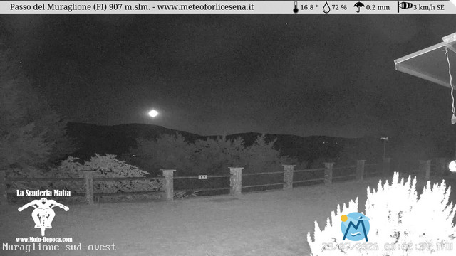 time-lapse frame, Passo del Muraglione webcam