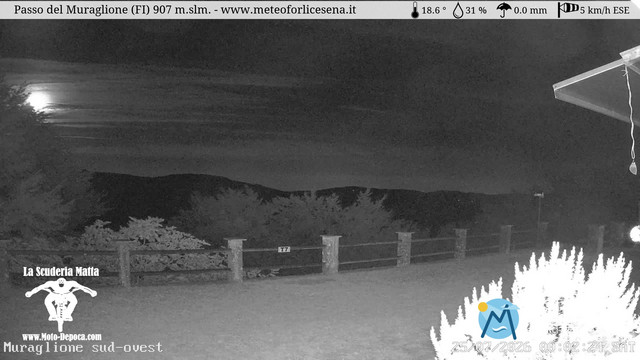 time-lapse frame, Passo del Muraglione webcam