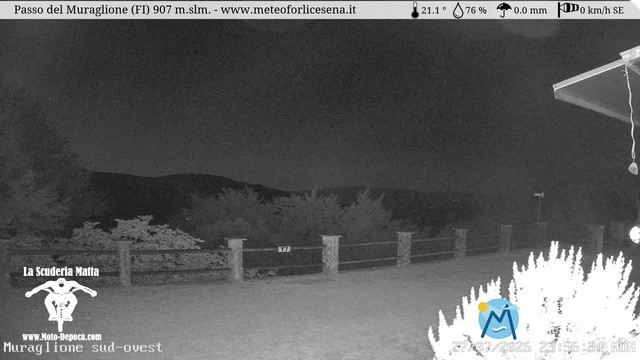 time-lapse frame, Passo del Muraglione webcam