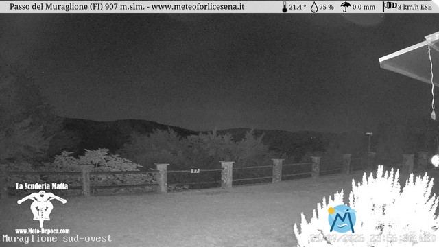 time-lapse frame, Passo del Muraglione webcam