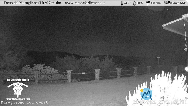 time-lapse frame, Passo del Muraglione webcam