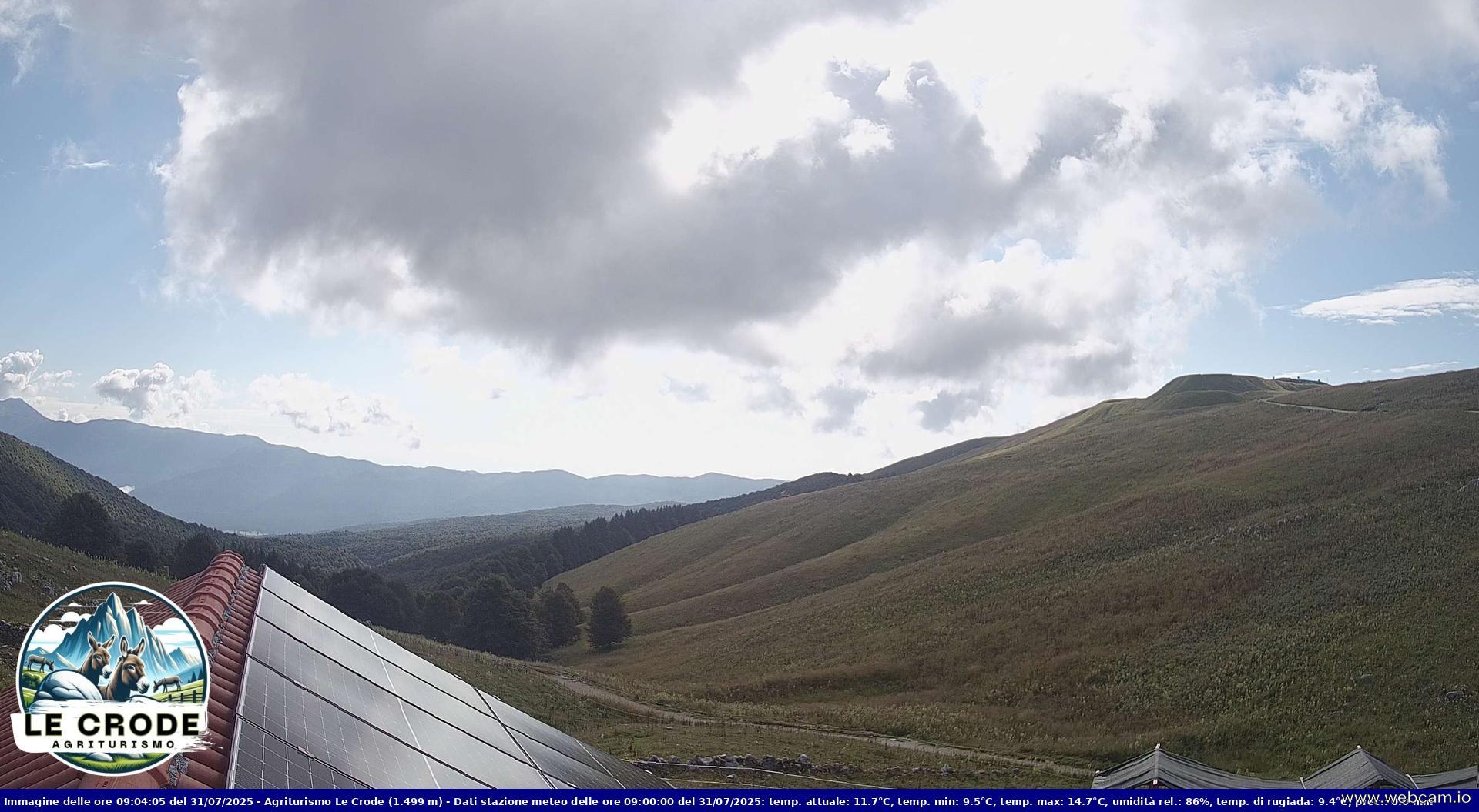 time-lapse frame, Agriturismo Le Crode - M. Pizzoc (TV) - 1499 m webcam