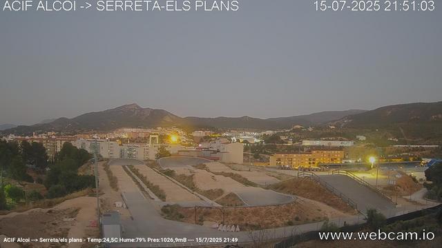 time-lapse frame, Acif Alcoi --> Serreta webcam