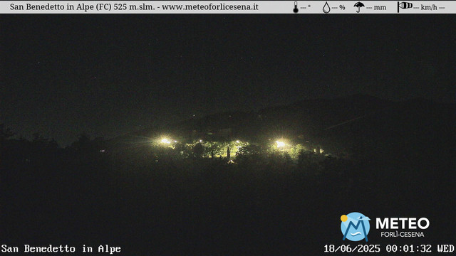 time-lapse frame, San Benedetto in Alpe webcam