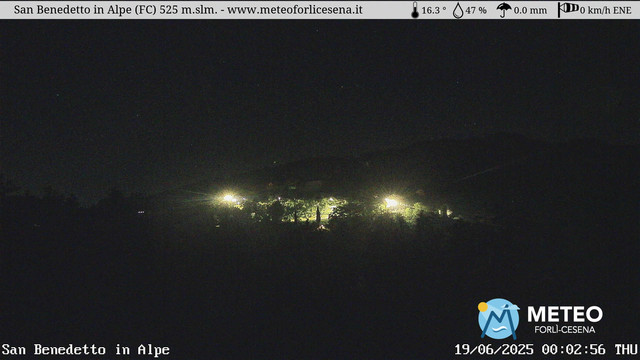 time-lapse frame, San Benedetto in Alpe webcam