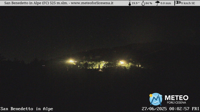 time-lapse frame, San Benedetto in Alpe webcam