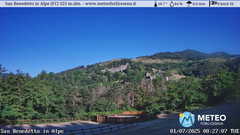 view from San Benedetto in Alpe on 2025-07-01