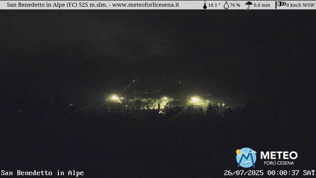 time-lapse frame, San Benedetto in Alpe webcam