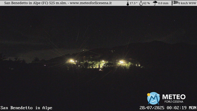 time-lapse frame, San Benedetto in Alpe webcam
