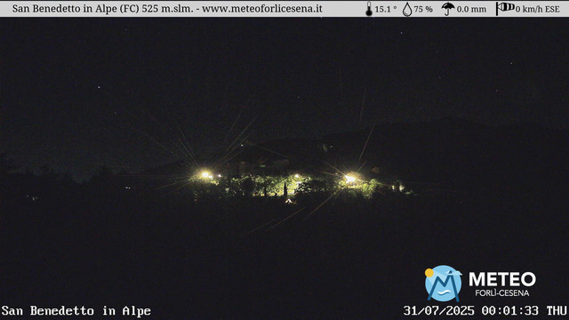 time-lapse frame, San Benedetto in Alpe webcam