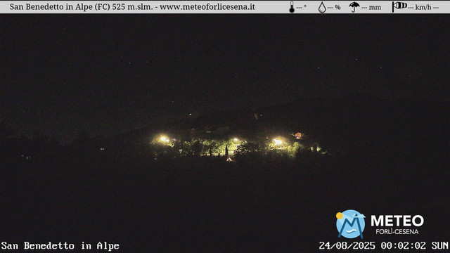 time-lapse frame, San Benedetto in Alpe webcam