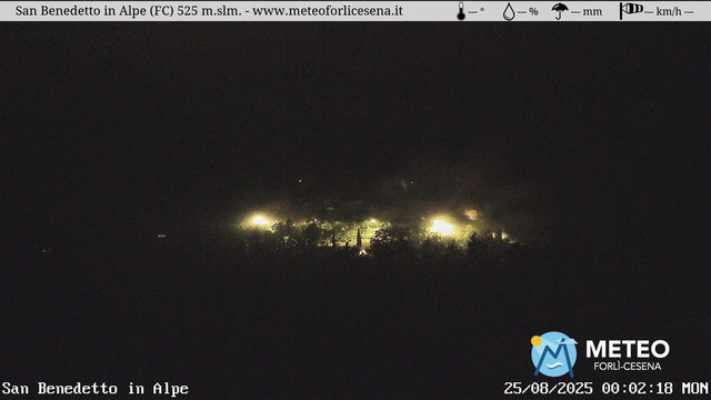 time-lapse frame, San Benedetto in Alpe webcam