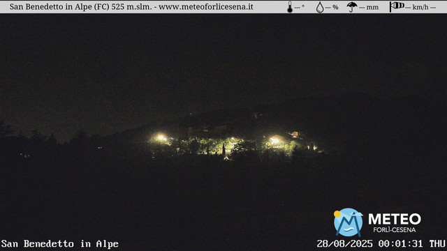 time-lapse frame, San Benedetto in Alpe webcam