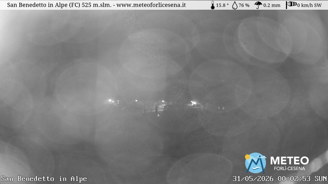 time-lapse frame, San Benedetto in Alpe webcam