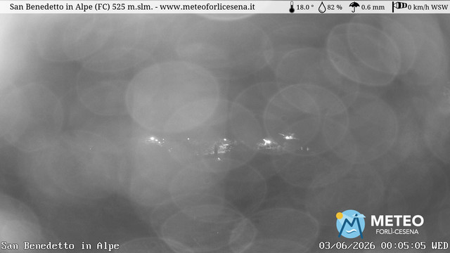 time-lapse frame, San Benedetto in Alpe webcam