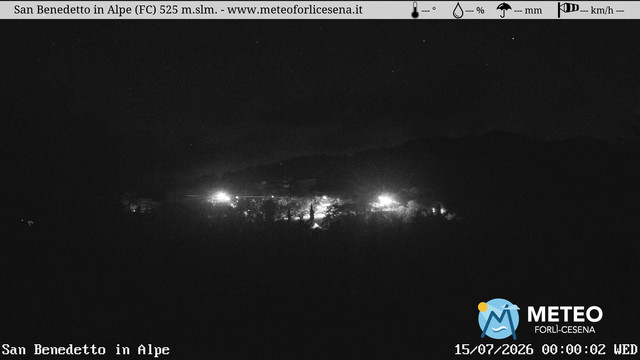 time-lapse frame, San Benedetto in Alpe webcam