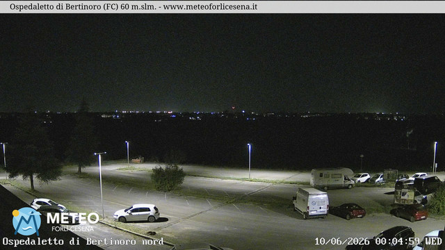 time-lapse frame, Ospedaletto di Bertinoro webcam