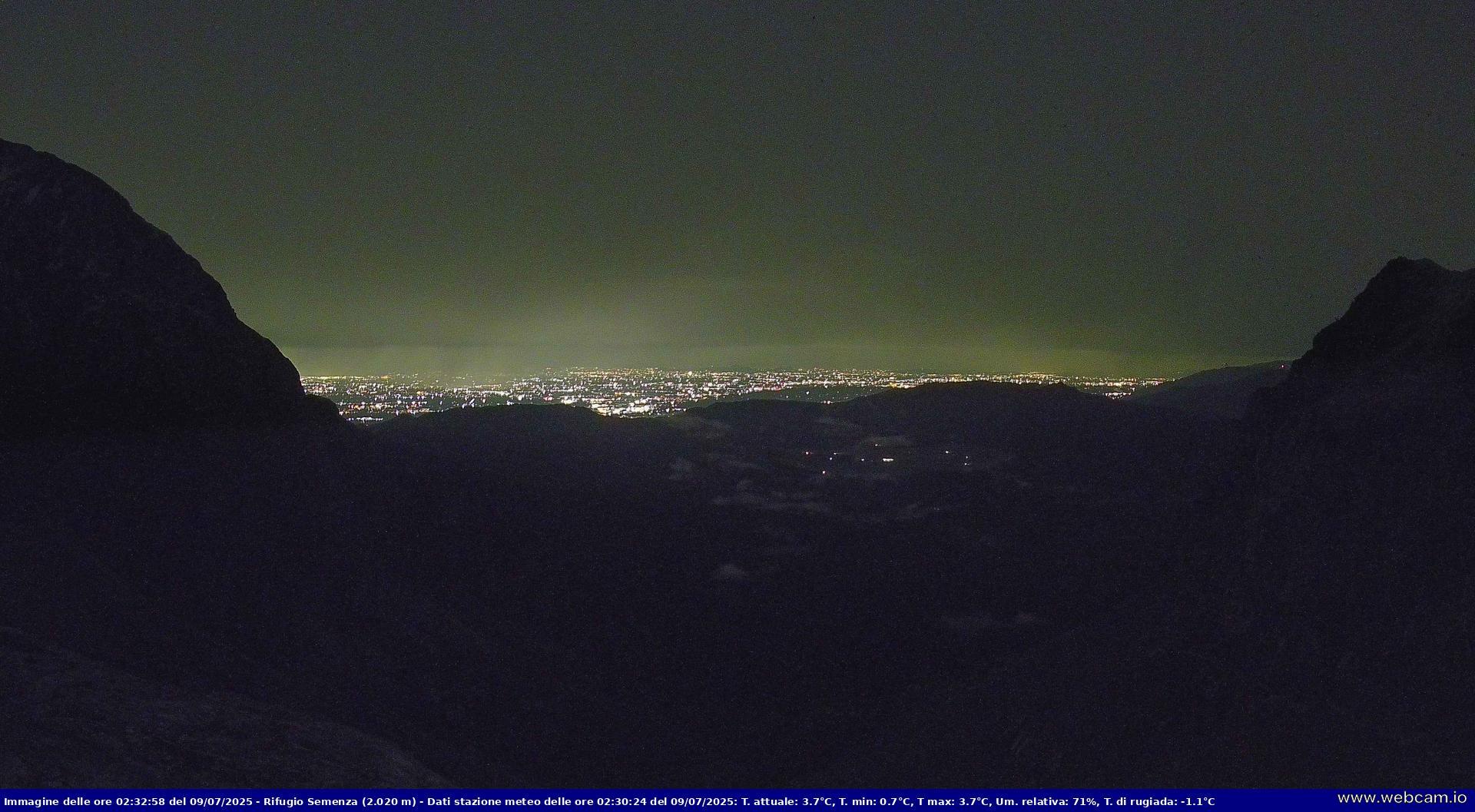 time-lapse frame, Webcam Rif. Semenza - CAI - 2020m webcam