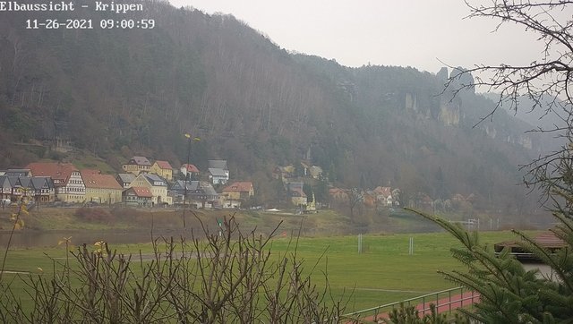 time-lapse frame, Webcam in Bad Schandau Sächsische Schweiz webcam
