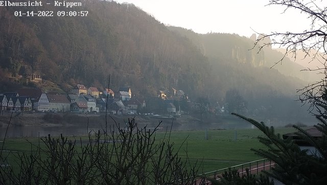 time-lapse frame, Webcam in Bad Schandau Sächsische Schweiz webcam
