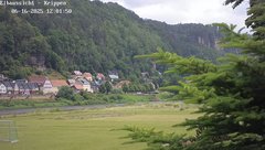 view from Webcam in Bad Schandau Sächsische Schweiz on 2025-06-16