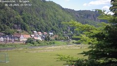 view from Webcam in Bad Schandau Sächsische Schweiz on 2025-06-20