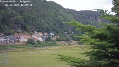 view from Webcam in Bad Schandau Sächsische Schweiz on 2025-06-26
