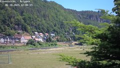 view from Webcam in Bad Schandau Sächsische Schweiz on 2025-06-30