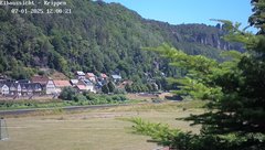 view from Webcam in Bad Schandau Sächsische Schweiz on 2025-07-01