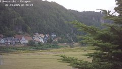 view from Webcam in Bad Schandau Sächsische Schweiz on 2025-07-03