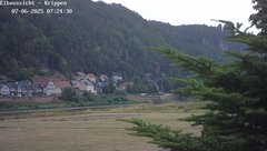 view from Webcam in Bad Schandau Sächsische Schweiz on 2025-07-06