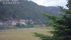 view from Webcam in Bad Schandau Sächsische Schweiz on 2025-07-08