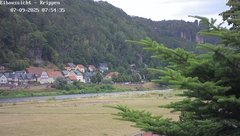 view from Webcam in Bad Schandau Sächsische Schweiz on 2025-07-09