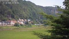 view from Webcam in Bad Schandau Sächsische Schweiz on 2025-07-20