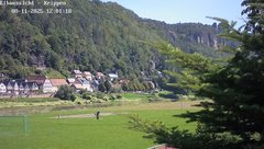 view from Webcam in Bad Schandau Sächsische Schweiz on 2025-08-11