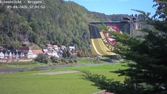 view from Webcam in Bad Schandau Sächsische Schweiz on 2025-09-04