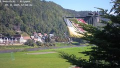 view from Webcam in Bad Schandau Sächsische Schweiz on 2025-09-11