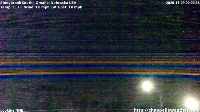 time-lapse frame, Stoneybrook South webcam