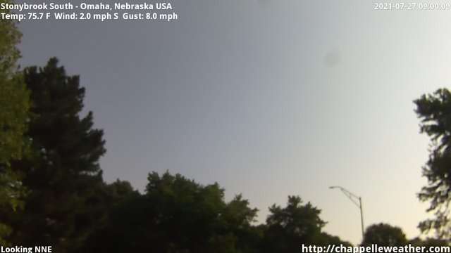 time-lapse frame, Stoneybrook South webcam