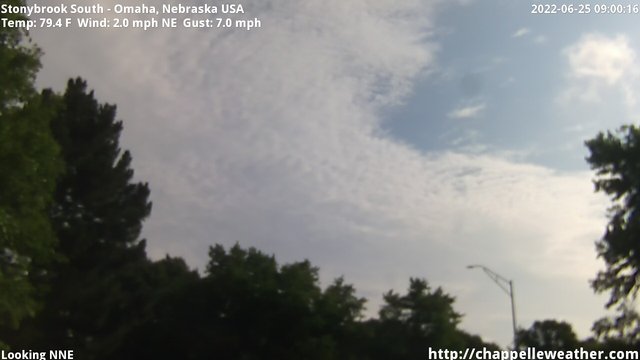 time-lapse frame, Stoneybrook South webcam
