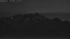 view from Alpe di Mera - Panorama Monte Rosa on 2025-07-01