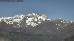 view from Alpe di Mera - Panorama Monte Rosa on 2026-04-24
