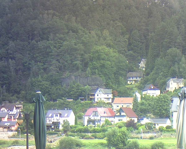 time-lapse frame, Webcam in Bad Schandau, Krippen & Postelwitz webcam
